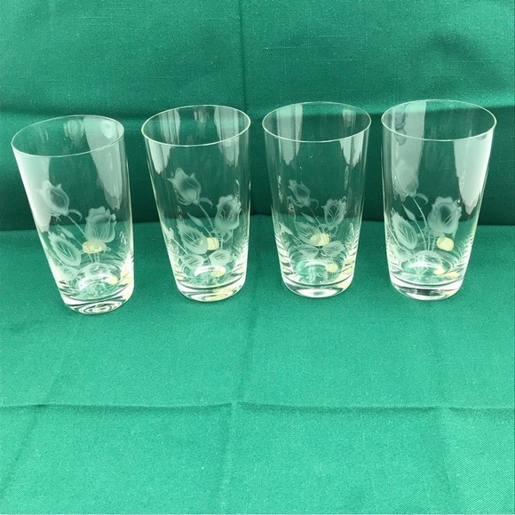 Vintage Rosenthal Etched Glass Set of Glasses - Picture 4 of 8